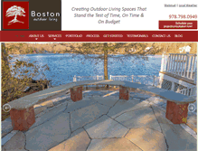 Tablet Screenshot of bostonoutdoorliving.com